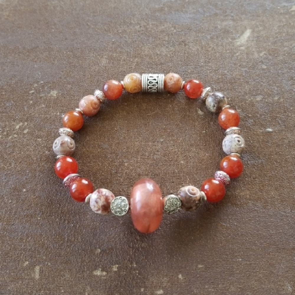 Mixed Stone Beaded Bracelet